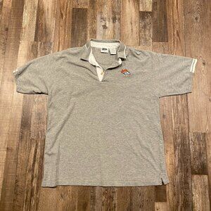 Vintage Broncos Pro-Edge Button-Up Rugby Shirt Size XL